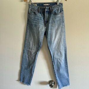 Levi’s Blue Cropped Wedgie Jeans